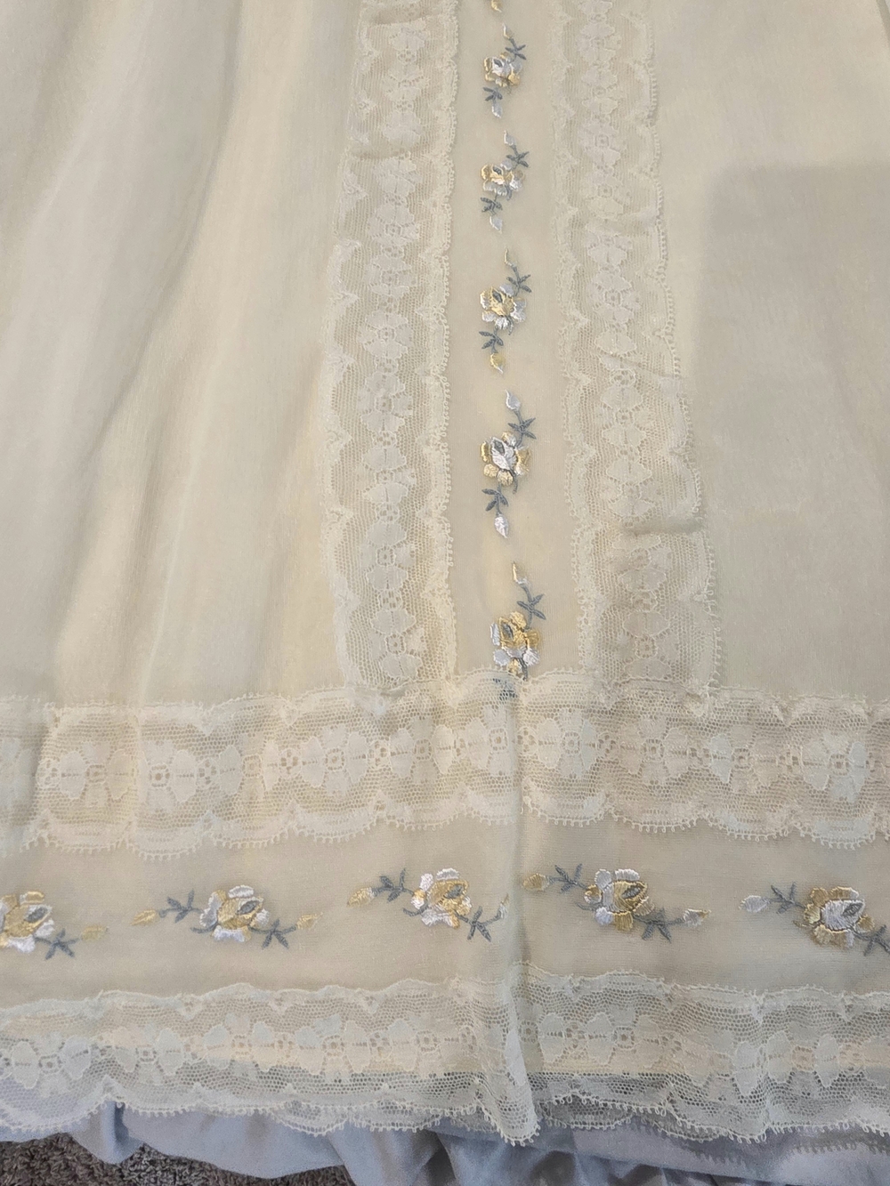 Vintage Peignoir Set By Shadowline Small Buttery Yellow. - Picture 6 of 10